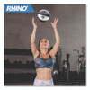 Rhino Leather Medicine Ball, 22 lb, Black/White