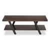 Coffee Table, Rectangular, 48 x 23.75 x 16, Southern Tobacco Top, Black Base