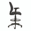 Alera Wessex Drafting Stool, Fabric, Supports Up to 275 lb, 27.95 to 33.66 Seat Height, Black Seat, Black Back, Black Base