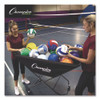 Pro Collapsible Volleyball Cart, 23" x 55" x 41", Black