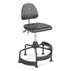 Task Master Deluxe Industrial Chair, Supports Up to 250 lb, 17" to 35" Seat Height, Black