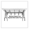 Adjustable Folding Table, Rectangular, 48" x 24" x 22" to 32", Blue Top, Black Legs, 4/Pallet