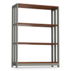 Trento Line Bookcase, Three-Shelf, 31.5w x 11.5d x 43.25h, Cherry