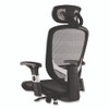 Alera Minerva Ergonomic Mesh Swivel Task Chair, Support Up to 275lb, 17.24 to 20.98 Seat Height, Black Seat/Back, Silver Base