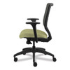 Solve Series Mesh Back Task Chair, Supports Up to 300 lb, 18" to 23" Seat Height, Meadow Seat, Charcoal Back, Black Base