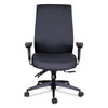 Alera Wrigley Series 24/7 High Performance High-Back Multifunction Task Chair, Supports 300 lb, 17.24" to 20.55" Seat, Black