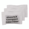 AbsorbX Compact Odor Filter, 0.03 lb Bag, Unscented, 3/Pack