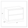 Lateral File, 2 Legal/Letter-Size File Drawers, Light Gray, 30" x 18.63" x 28"