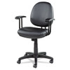 Alera Interval Series Swivel/Tilt Task Chair, Bonded Leather Seat/Back, Up to 275 lb, 18.11" to 23.22" Seat Height, Black