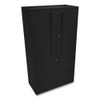 Brigade 700 Series Lateral File, Three-Shelf Enclosed Storage, 2 Legal/Letter-Size File Drawers, Black, 36" x 18" x 64.25"