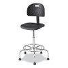 Workfit Economy Industrial Chair, Supports Up to 400 lb, 22" to 30" Seat Height, Black Seat, Black Back, Silver Base Workfit Economy Industrial Chair, Supports Up to 400 lb, 22" to 30" Seat Height, Black Seat, Black Back, Silver Base