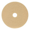 Burnishing Floor Pads, 27" Diameter, Tan, 5/Carton