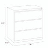 Lateral File, 3 Legal/Letter-Size File Drawers, Light Gray, 30" x 18.62" x 40.25"