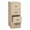 Patriot by FireKing Insulated Fire File, 1-Hour Fire Protection, 4 Legal/Letter File Drawers, Parchment, 17.75 x 25 x 52.75