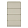 Lateral File, 4 Legal/Letter-Size File Drawers, Putty, 30" x 18.63" x 52.5"