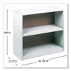 ValueMate Economy Bookcase, Two-Shelf, 31.75w x 13.5d x 28h, Gray