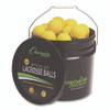 Bucket of Lacrosse Balls, Regulation Size, Yellow, 36 Balls/Bucket
