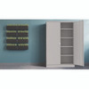 Assembled Jumbo Steel Storage Cabinet, 48w x 18d x 78h, Light Gray Assembled Jumbo Steel Storage Cabinet, 48w x 18d x 78h, Light Gray