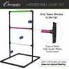 Ladder Ball Game Set, (2) 22" x 37.5" Ladders/(6) Bolas/Carry Bag