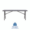 IndestrucTable Industrial Folding Table, Rectangular, 72" x 30" x 29", Charcoal