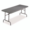 IndestrucTable Industrial Folding Table, Rectangular, 72" x 30" x 29", Charcoal
