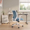 Alera Wessex Ergonomic Fabric Mesh Swivel Task Chair, Up to 275 lb, 17.09 to 20.83 Seat Height, Seafoam Seat/Back, White Base