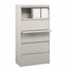 Lateral File, 5 Legal/Letter-Size File Drawers, Light Gray, 30" x 18.62" x 67.62"