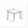 80000 Series Laminate Occasional Corner Table, 24w x 24d x 20h, Pinnacle
