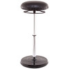 Kore Design™ Office PLUS Sit-Stand Adjustable Chair 21.5-32in, Leather-Like Black