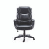 Alera Kirkdale Bonded Leather Manager Chair, Supports Up to 275 lb, 16.18 to 22.76 Seat Height, Black Seat/Back, Black Base