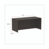 Alera Valencia Series Straight Front Desk Shell, 65" x 29.5" x 29.63", Espresso