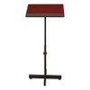 Portable Presentation Lectern Stand, 20 x 18.25 x 44, Mahogany