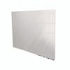 Aria Low-Profile Frameless Magnetic Glassboard, 36" x 24", Gray Surface