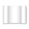 Two Cool Tri-Fold Poster Board, 36 x 48, Black/White, 6/Carton