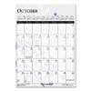 Recycled Wild Flower Wall Calendar, Wild Flowers Artwork, 12 x 16.5, White/Multicolor Sheets, 12-Month (Jan to Dec): 2025