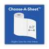 Choose-A-Sheet Mega Kitchen Roll Paper Towels, White, 1-Ply, 6.5 x 11, 102 Sheets/Roll, 12 Rolls/Pack