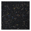 Aluminum-Frame Recycled Rubber Bulletin Boards, 96.5" x 48.5", Confetti Surface, Satin Aluminum Frame