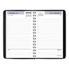 DayMinder Daily Appointment Book, 8 x 5, Black Cover, 12-Month (Jan to Dec): 2025