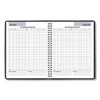 DayMinder Monthly Planner with Notes Column, Ruled Blocks, 8.75 x 7, Black Cover, 12-Month (Jan to Dec): 2025
