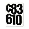 Press-On Vinyl Self-Adhesive Numbers, 6" Tall, Black Characters, 21/Pack