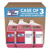 Broad Range Quaternary Sanitizer, Sweet Scent, 1 gal Bottle, 3/Carton