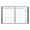 EcoLogix Recycled Monthly Planner, EcoLogix Artwork, 11 x 8.5, Black Cover, 14-Month: Dec 2024 to Jan 2026