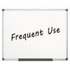 Value Lacquered Steel Magnetic Dry Erase Board, 72" x 48", White Surface, Satin Aluminum Frame