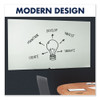 InvisaMount Magnetic Glass Marker Board, 39" x 22", White Surface