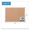 Earth Cork Board, 72" x 48", Tan Surface, Satin Aluminum Frame Earth Cork Board, 72" x 48", Tan Surface, Satin Aluminum Frame