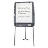 Ingenuity Portable Flipchart Easel with Dry Erase Surface, 35" x 30", White Surface, Charcoal Gray Polyethylene Frame