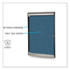 Silhouette 1 Door Enclosed Vinyl Bulletin Board, 27.75" x 42.13", Caramel Surface, Black/Satin Aluminum Frame