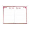 Daily/Monthly Planner, 8.25 x 5.75, Red Cover, 12-Month (Jan to Dec): 2025