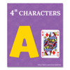 EZ Letter Combo Packs, 4" Tall, Assorted Color Splash Character Colors, 219 Pieces