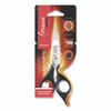 Ultimate Precision Soft Grip Multipurpose Scissors, 5.75" Long, 3" Cut Length, Straight Black/Orange Handle